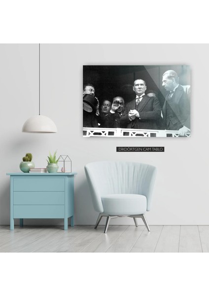 Atatürk Resmi Cam Tablo 6