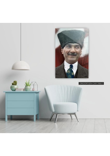 Atatürk Resmi Cam Tablo 5