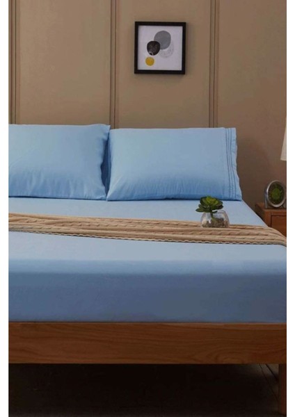Çift Kişilik 150X200 Lastikli Çarşaf Seti %100 Pamuklu