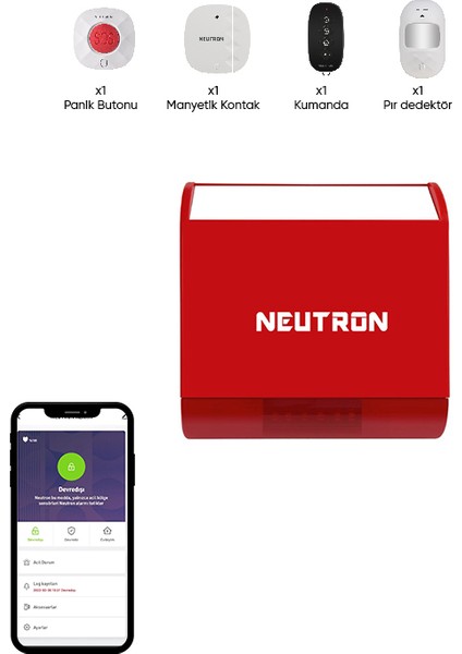 NTL-OD-99WB Kablosuz Wifi Alarm Seti