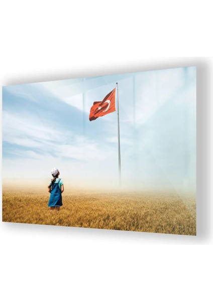 Türk Bayrağı Cam Tablo 3