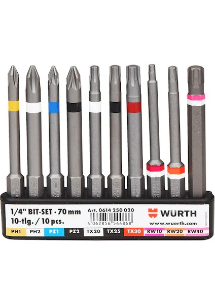 Bits Uç Seti Yıldız Uç Tork Uç 70MM Cobalt Çelik 10PCS