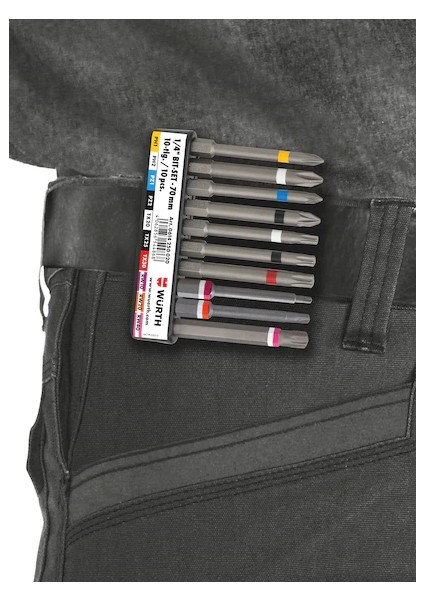 Bits Uç Seti Yıldız Uç Tork Uç 70MM Cobalt Çelik 10PCS