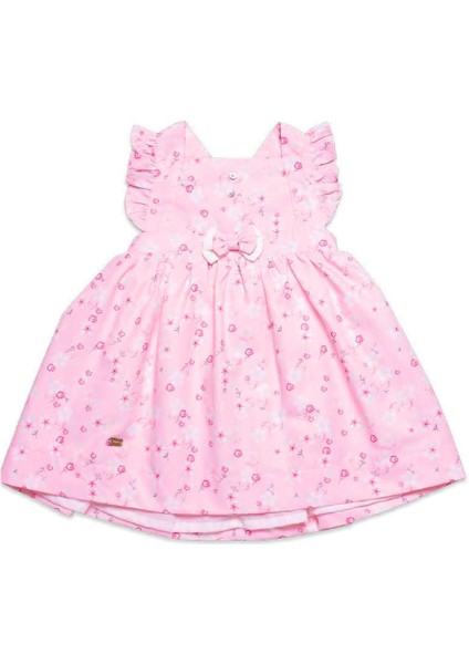 Patik Bandana Çorap Külot Kız Bayramlık Elbise Kutulu 5'li Set Pembe 11727 indirimleri