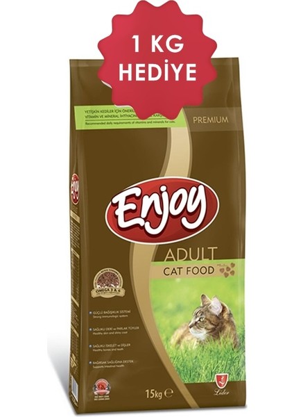 Tavuklu Yetişkin Kedi Maması 15 kg + 1 kg Hediye !