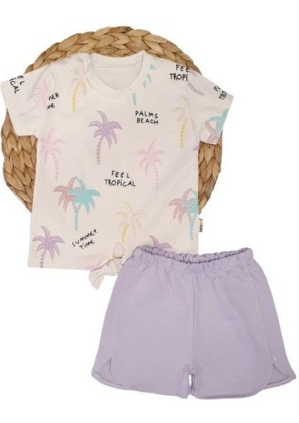 Palms Kız Bebek Şortlu Takım