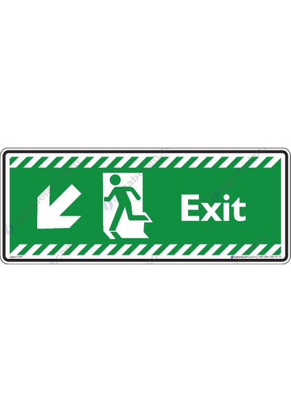 Exit Sol Aşağıya Ok