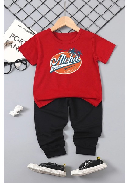 Çocuk Aloha Alt - Üst Eşofman Takımı