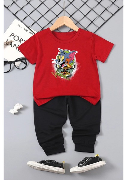 Çocuk Tom & Jerry Alt - Üst Eşofman Takımı