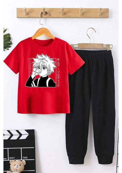 Çocuk Killua Zoldyck Alt - Üst Eşofman Takımı