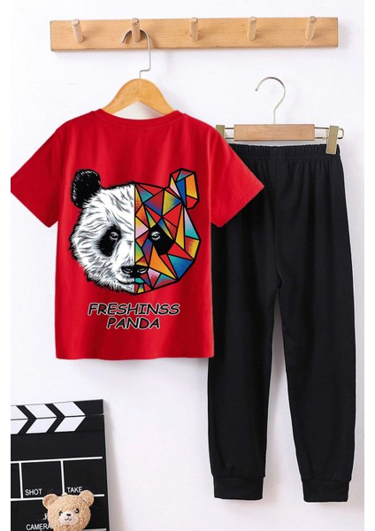 Çocuk Panda Alt - Üst Eşofman Takımı