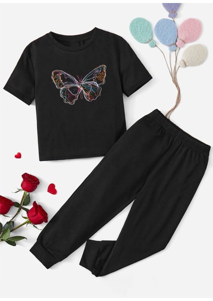 Çocuk Butterfly Alt - Üst Eşofman Takımı