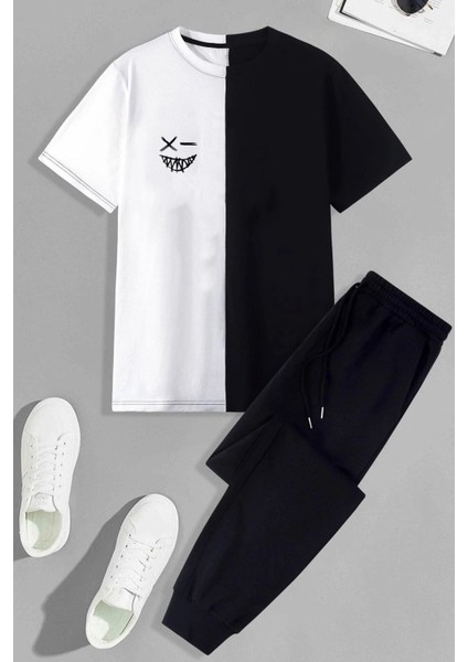 Çocuk Cartoon Face Baskılı Alt - Üst Eşofman Takımı fiyatları