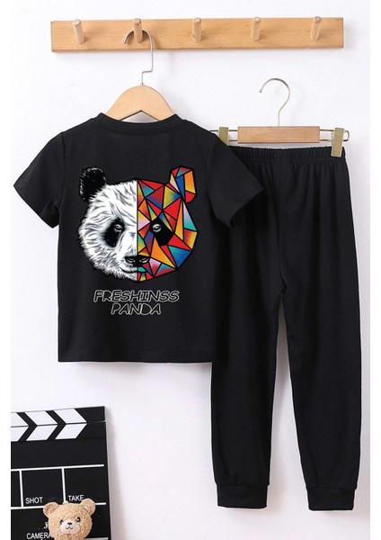 Çocuk Panda Alt - Üst Eşofman Takımı