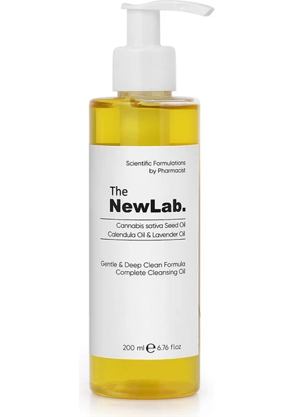 The NewLab. Kenevir Tohumu, Calendula ve Lavanta Özlü Hassas ve Derin Temizleme yağı