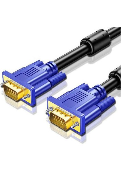 VGA Gold Kablo VGA 15 Pin Erkek Erkek Gold Görüntü Kablosu 50 Metre