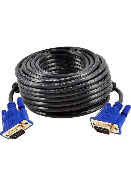 VGA Gold Kablo VGA 15 Pin Erkek Erkek Gold Görüntü Kablosu 50 Metre modelleri