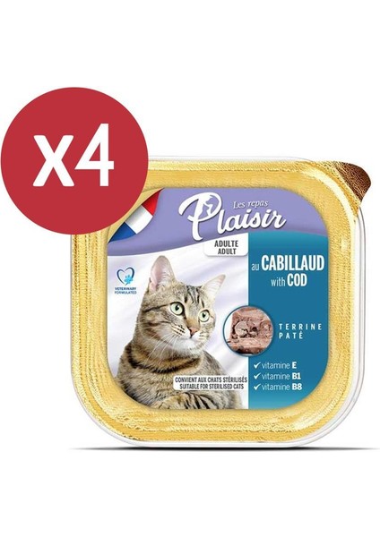 Pate Morina Balıklı Yetişkin Kedi Konservesi 4X100 gr