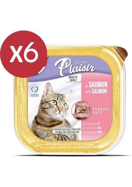 Pate Somonlu Kedi Konservesi 6X100 gr