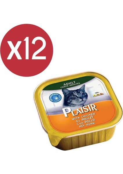 Pate Tavuklu Kedi Konservesi 12X100 gr