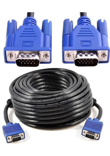 VGA 15 Pin Erkek Erkek Görüntü Aktarım Kablosu 60 Metre modelleri