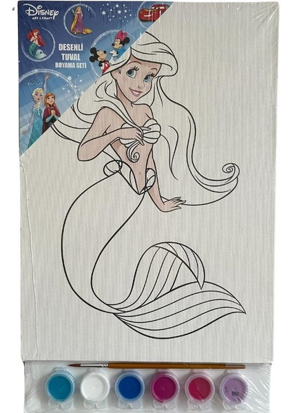 Disney Art & Craft Desenli Tuval Boyama Setleri