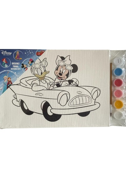 Disney Art & Craft Desenli Tuval Boyama Setleri