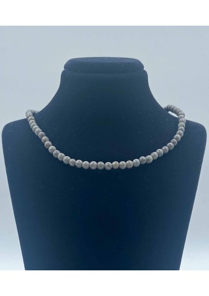 Jasper Doğal Taş Kolye 4 mm