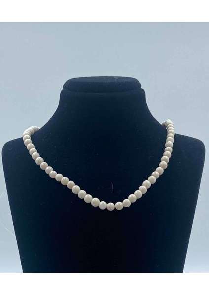 Jasper Doğal Taş Kolye 4 mm