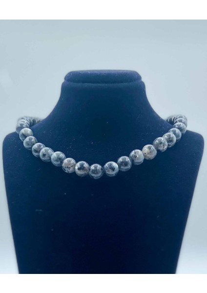 Jasper Doğal Taş Kolye 8 mm