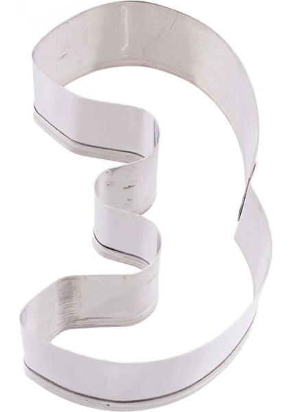 Kek Kurabiye ve Pasta Kalıbı Metal 3 Sayı Büyük Boy Rakam 8.5 cm