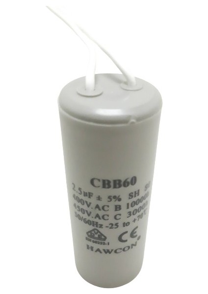 Hawcon 2,5 Mf Plastik Tüp Kondansatör 400-450 V (Daimi)