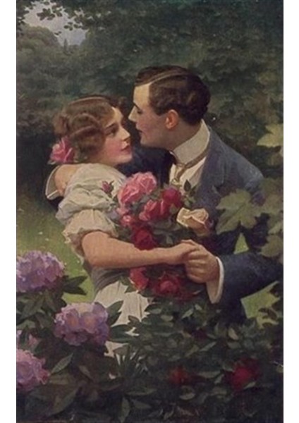 Gizli Aşıklar Bahçede Pixart Sanat Elmas Mozaik Tablo Diamond Türkiye 43*66