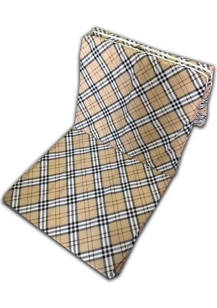 Tek Kişilik Katlanır Yer YATAĞI(70X180X6CM)KAHVERENGİ Ekose Sünger Yatak fiyatları