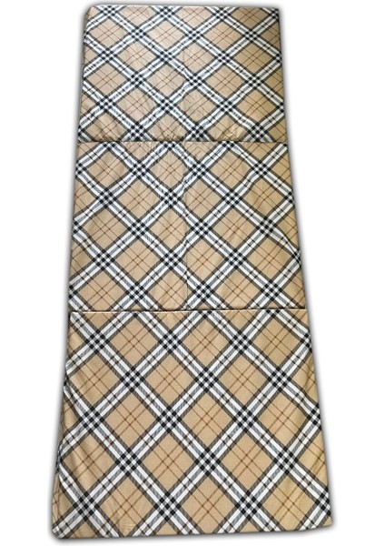 Tek Kişilik Katlanır Yer YATAĞI(70X180X6CM)KAHVERENGİ Ekose Sünger Yatak modelleri