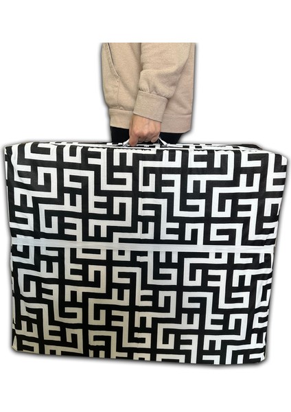 Katlanır Süngerli MINDER(70X180X6CM)SİYAH Labirent Minder Fermuarlı