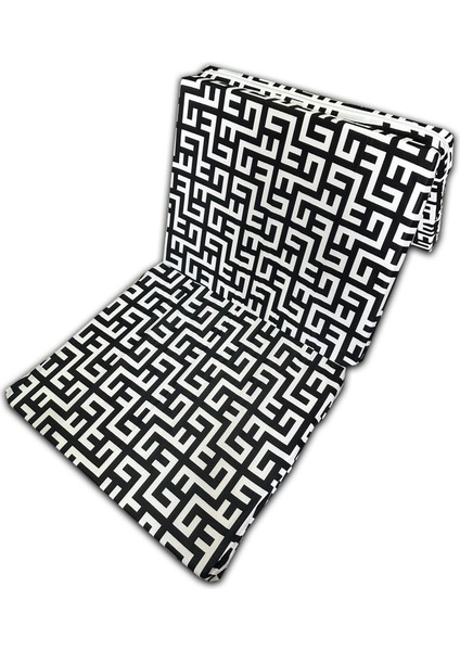 Katlanır Süngerli MINDER(70X180X6CM)SİYAH Labirent Minder Fermuarlı