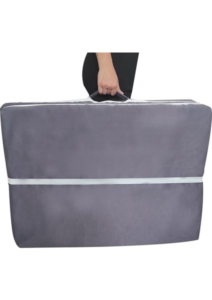 Katlanır Minder Yer Minderi Süngerli Minder Tek Kişilik 80X180 Gri 6 cm