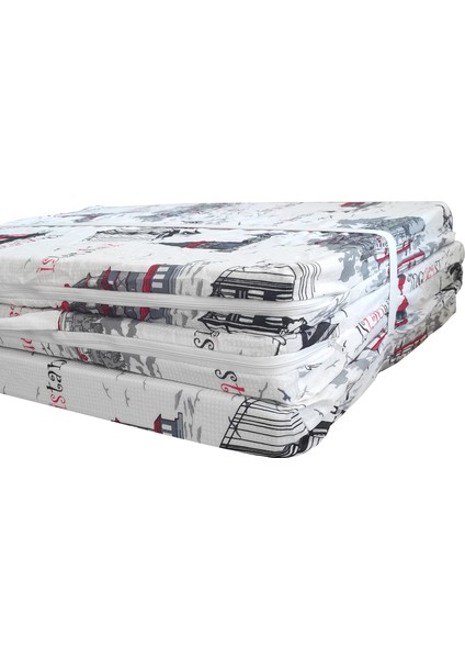 Katlanır Minder Kamp Minderi Yer Minderi Süngerli Minder Tek Kişilik 80X180 cm Istanbul Desen modelleri