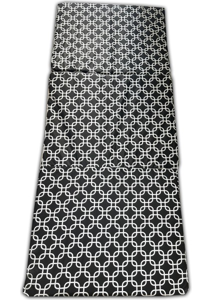 Katlanır Yer Minderi ve Tek Kişilik Süngerli Katlanır Minder 70X180 cm 6 Cm-Siyah Zincir