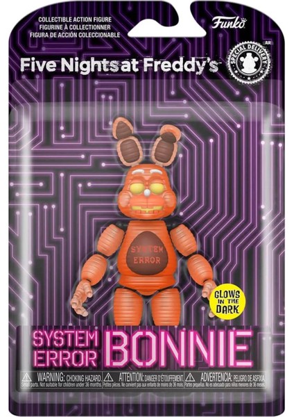 Five Nights At Freddys System Error Bonnie Glow Aksiyon Figürü Bonnie
