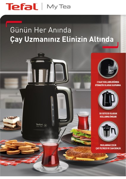 BJ2018 My Tea Çay Makinesi Siyah - 1500637839 indirimleri
