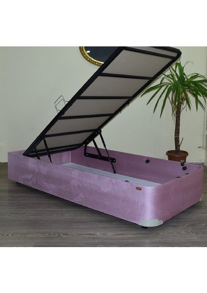 Baza Tay Tüy Pembe Silinir Kumaş Model Metal Çelik Fırın Boya Iskelet 90*190 cm El Yapım fiyatları