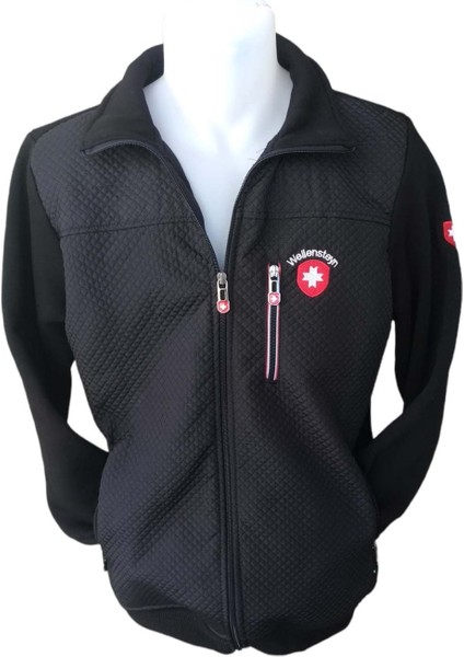 Erkek Büyük Beden Hakim Yakalı Önü Şişme Model Fermuarlı Siyah Bomber Mont Ecfh-Wlsş