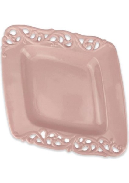 Royking 30 cm Kare Tabak Pembe