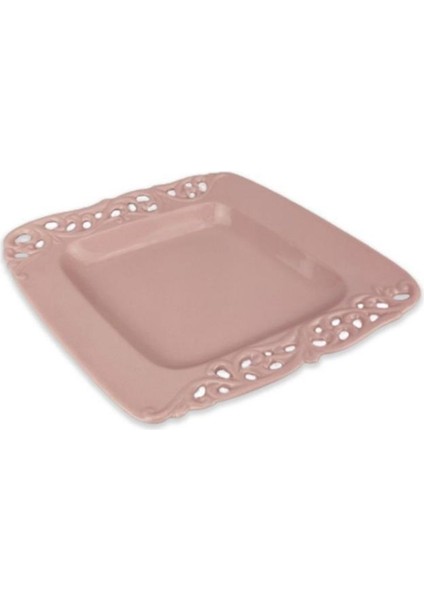 Royking 30 cm Kare Tabak Pembe