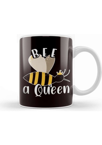 Be Queen Funny Honey Bee Beautiful Beekeeper Honeycomb Bees Kupa Bardak Porselen