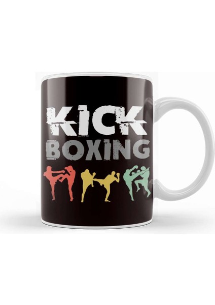 Kickboxing Fighter Aikido Taekwondo Martial Arts Fight Mma Kupa Bardak Porselen