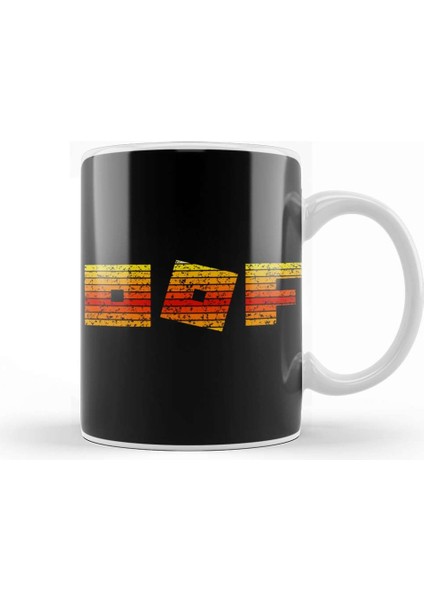 Roblox Logo Game Oof Single Line Vintage Retro Sunset Gamer Kupa Bardak Porselen