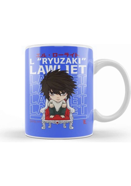 Death Note L L Lawliet Chibi Kupa Bardak Porselen